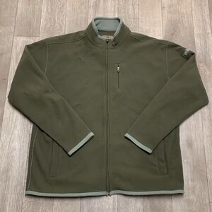 Mens Life Is Good Fleece‎ Zip Up Ribbed Jacket
